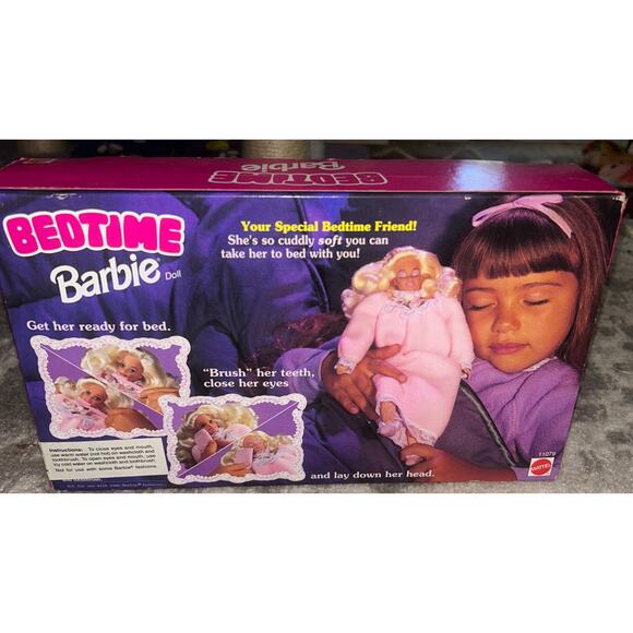Mattel Bedtime Barbie Doll The First Soft Body Vintage (NEW)